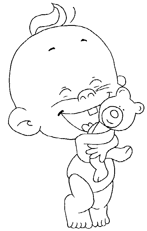 Małe dzieci i niemowlaki kolorowanki